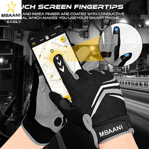 Full Finger Cycling <b>Gloves</b> with Padding for Men Women, Anti-Slip, Shock Absorbing, Breathable, <b>Touchscreen</b> Mountain Bike <b>Gloves</b> - Product Image 5