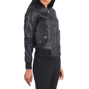 Chaqueta Larga y Delgada Reversible de Cuero Genuino Impermeable para Mujer, Estilo Moderno, Personalizada, Transpirable, con Solapa de Lona, Venta al Por Mayor - Product Image 6