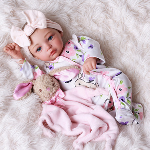 Poupées Reborn Babeside 17'' <span class=keywords><strong>Megan</strong></span>, <span class=keywords><strong>poupée</strong></span> fille réaliste et mignonne, corps en tissu doux, vente en gros d'usine, poupées Reborn prêtes à expédier - Product Image 2