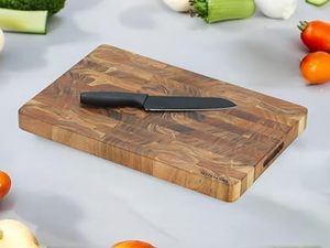 Tabla de Cortar Rectangular de Madera para Cocina, Duradera, Ecológica, Apta para Lavavajillas, 1.5 cm de Grosor - Product Image 4