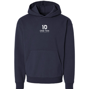 Mens 280gsm Midweight Pullover Hoodie <b>Navy</b> Color Premium Cotton Fleece <b>Sweatshirt</b> Casual Streetwear Custom Logo OEM ODM - Product Image 1