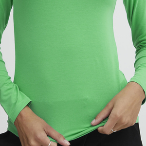 Women's Relaxed Fit Long Sleeve T Shirt Soft Touch Cotton Blend Crew Neck Casual Fashion Top for All Season Wear - Product Image 5