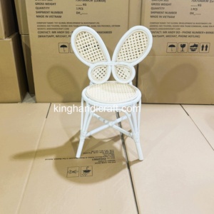 Silla Infantil de Ratán Hecha a Mano, Asiento de Ratán Natural Elegante para Decoración de Cumpleaños Infantiles, Eventos de Boda, Fabricante - Product Image 2