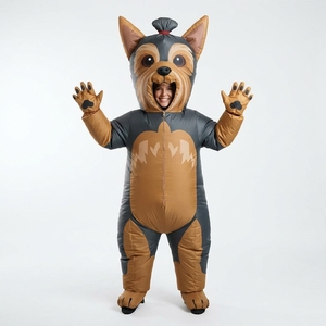 Inflatable <b>Dog</b> <b>Costume</b> Adult Blow up Yorkie <b>Costumes</b> Fancy Dress for Halloween, <b>Christmas</b>, Easter, St. Patricks Day - Product Image 1