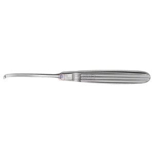 Raspador Muehling de 4 mm, Curvo, Corto, Quirúrgico, para Huesos, Instrumentos Médicos, Disección, Alta Calidad, Ortopedia, ORL - Product Image 1