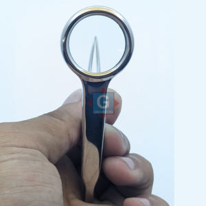 Pince à épiler grossissante de précision en argent de haute qualité Gray Rocks avec lentille en verre, en acier, 3,50'', garantie 1 an - Product Image 4