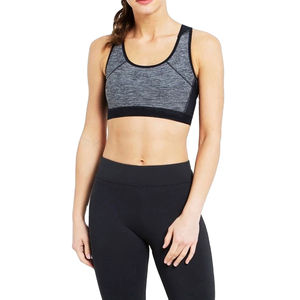 Soutien-gorge de sport complet pour femme en broderie chenille personnalisée, compression douce avec coussinets amovibles, grande taille et léger, logo frontal - Product Image 1