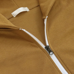 Haut court à capuche personnalisé pour femme, style athlétique décontracté streetwear, épaules tombantes, respirant, écologique, tricoté, prix bas - Product Image 6