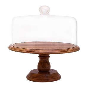 Venta caliente hecho a mano moderno hornear mango madera pastel Soporte Diseño de alta calidad perfecto para restaurantes fiestas y elegante - Product Image 1