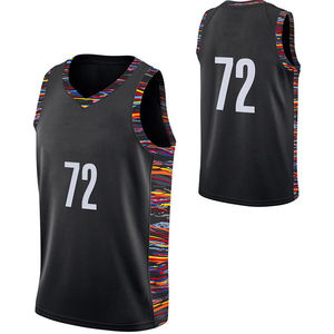 Maillot de basket-ball pour hommes tendance, imprimé, impression par sublimation personnalisée, tissu respirant et absorbant l'humidité, sans manches - Product Image 1