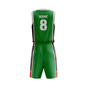 Nuevo Diseño de Uniforme de Baloncesto Sublimado Reversible, Camisetas y Pantalones Cortos de Baloncesto Personalizados para Hombre, Uniforme de Baloncesto de Doble Cara - Product Image 6