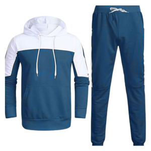 Unisex <b>Tracksuit</b> Midweight Winter Hooded Pullover Drawstring Closure Breathable Eco-Friendly custom logo Simple men <b>tracksuits</b> - Product Image 1