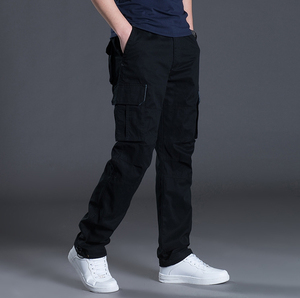 Pantalones Chinos Casuales Premium para Hombre, Elásticos, Transpirables, de Algodón, Corte Slim Fit, con Cierre de Cordón en la Cintura Elástica y Múltiples Bolsillos - Product Image 5