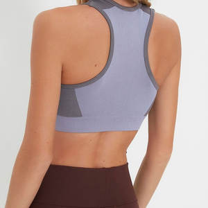 Soutien-gorge de sport léger et respirant pour femme, avec rembourrage et bretelles réglables, idéal pour le yoga, la course et l'entraînement en salle de sport, sans coutures - Product Image 2