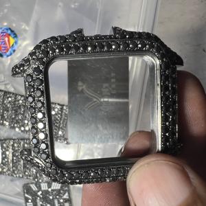 Pendentif Hip Hop personnalisé en or rose et or blanc, serti de moissanite VVS taille ovale en argent 925, cadeau unisexe - Product Image 2