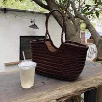 Sac à bandoulière ouvert en cuir véritable pour femme, style dragon personnalisable, tressé à la française, en polyester, fait main, vintage, deux compartiments