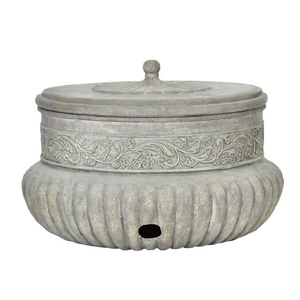 Nouveaux pots à tuyaux d'arrosage de jardin de qualité supérieure, forme personnalisable, avec couvercles, design minimaliste et élégant, pots à tuyaux d'arrosage en métal - Product Image 1