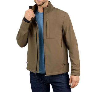 Chaquetas Softshell de poliéster cortavientos para exteriores con logotipo personalizado, chaquetas Softshell térmicas deportivas, chaqueta de lana para hombre 2026 - Product Image 1