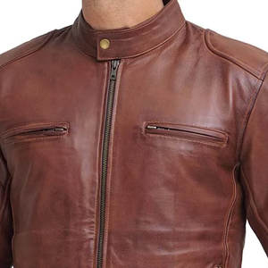 Fully Customized Genuine Cowhide <b>Men</b> <b>Leather</b> <b>Jackets</b> Made in Sialkot Pakistan Low Price Best Sale Product <b>Leather</b> <b>jacket</b> for <b>men</b> - Product Image 2