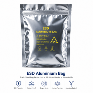 Custom Size Antistatic ESD <b>Vacuum</b> <b>Bag</b> 3 Side Seal Shielding Cushioned Bubble Packaging for Consumer Electronics Mobile Phone - Product Image 2