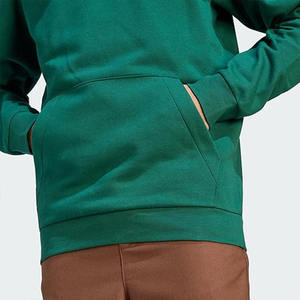 Sweat-shirts à capuche vert pour hommes en molleton de coton, couleur unie, décontractés, avec poche, vente en gros, OEM, personnalisés, style Y2K Streetwear, USA - Product Image 4