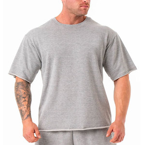 Camiseta Deportiva de Gimnasio de Manga Corta, 100% Algodón, Transpirable, Ecológica, con Logotipo Personalizado en Color, para Entrenamiento - Product Image 1