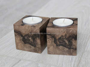 ตัวยึดหลอดไฟไม้แกะสลักแบบดั้งเดิมสำหรับไฟดิวาลีการตกแต่งแบบแมนเดอร์และใช้ในบ้าน - Product Image 3