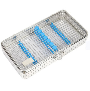 Caja de Almacenamiento Manual para Instrumentos Dentales, Juego de 7 Piezas, Acero Inoxidable, Micro Malla Metálica, Esterilización CE - Product Image 3