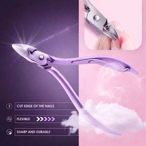 Kit de Manicura y Pedicura Profesional de 30 Piezas, Juego de Cuidado de Uñas de Acero Inoxidable Morado, Herramientas Completas de Aseo con Estuche de Viaje - Product Image 5
