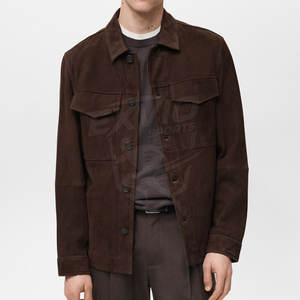 Veste en daim décontractée intemporelle, texture raffinée, confortable à porter, conçue pour les voyages et la mode de tous les jours - Product Image 2