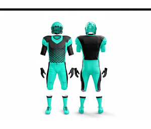 Uniformes d'équipe de football américain de haute qualité, maillots et pantalons personnalisés |   Tenue de football d'équipe |   Vêtements de sport en polyester respirant - Product Image 4