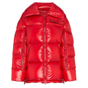 2024 Zip up New Design Printing Cropped <b>Down</b> Oversize Custom Logo <b>Coats</b> Solid Color Sport Women'S Jackets <b>Duck</b> Puffer Jacket - Product Image 1