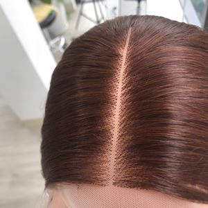 Perruque personnalisée sans colle de luxe de 30 pouces Cheveux vierges vietnamiens HD Transparent droit pour perruque longue de couleur naturelle frontale en dentelle - Product Image 3