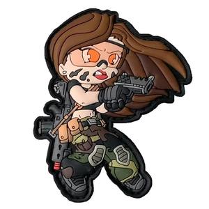 Fournisseur d'usine de patchs en silicone personnalisés thermocollés pour uniformes tactiques, patchs de logo en PVC souple, badges de produit et patchs en caoutchouc PVC - Product Image 1