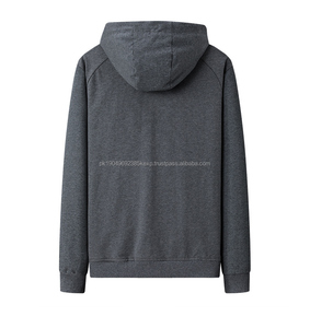 Venta al por mayor de algodón ligero Sudadera con capucha con cremallera para los hombres logotipo personalizado Ultimate Running Sudadera con capucha con cremallera entrenamiento de invierno - Product Image 4