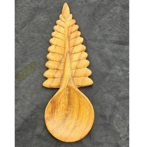 Cucharas de Madera Premium de 16 cm: Exquisita Talladura de 3 Flores |   Madera duradera de fresno, acacia y secuoya |   Artesanía al por mayor de Vietnam - Product Image 2