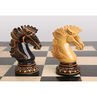 Jeu d'échecs en bois imprimé à la main avec sérigraphie, pièces d'échecs en bois pour la maison, le bureau, la salle de jeux et l'affichage sur table