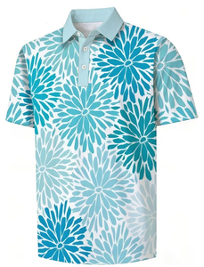 Men's Floral Print Short Sleeve for Shirt Casual Breathable 100% Cotton Regular Fit Digital Printed - Product Image 4