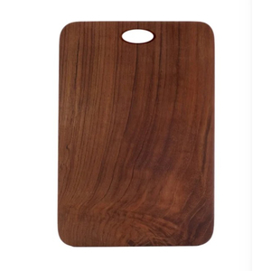 Planche à découper ovale en bois de noyer naturel fait main, plateau de service avec poignée perforée, à vendre - Product Image 2