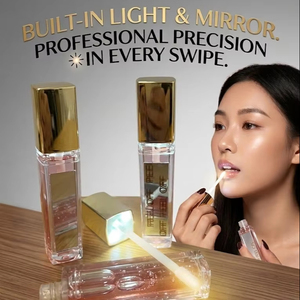 LED Light Plastic <b>Lip</b> Gloss with Mirror 6.5ml Cosmetic - Product Image 1