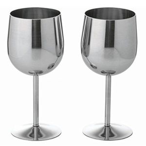 Verres à vin gobelet de luxe élégants les plus vendus en acier inoxydable rouge, capacité 0,5 L, ensemble Martini pour accessoires de bar - Product Image 1