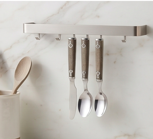 Ensemble de couverts de qualité supérieure en acier inoxydable avec manche en bois élégant, parfait pour la cuisine, les mariages, les fêtes et les hôtels - Product Image 3