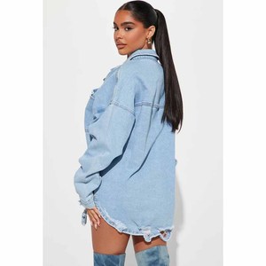 <b>Women</b> Denim Shorts Sets Solid 2-Piece High Quality 100% Cotton Breathable Eco-Friendly Streetwear <b>Summer</b> Casual Sets - Product Image 5