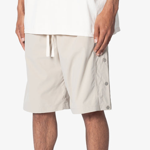 Shorts en coton pour hommes, style streetwear vintage, avec logo personnalisé, imprimé délavé au soleil et strass, pour l'été – Vente en gros directe fabricant - Product Image 3