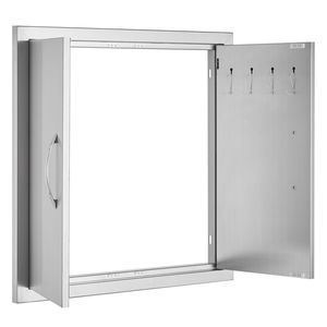 Puerta de Acceso Vertical de Doble Pared de Acero Inoxidable de 24W x 24H Pulgadas para Cocina Exterior con Accesorios para Barbacoa Empotrados - Product Image 4