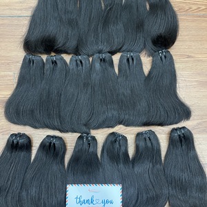 Top Grade Natural Machine Double Weft Remy Hair 100% Human Hair Full Cuticle for <b>Bleaching</b> Raw Vietnamese Hair Weaving Large - Product Image 5