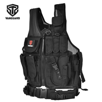 Gilet de sécurité professionnel OEM multi-poches en maille respirante tactique pour le travail et l'entraînement en extérieur avec compatibilité MOLLE
