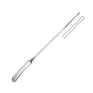 Sonde utérine rigide incurvée AMPEX en acier inoxydable de haute qualité, 30 cm/11 3/4 po, instrument de gynécologie manuel gradué en cm - Product Image 5