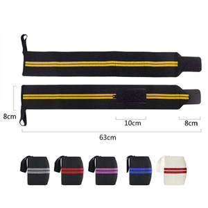 สายรัดข้อมือแบบมีโลโก้สั่งทำพิเศษ พร้อมแถบตีนตุ๊กแก สำหรับการฝึกความแข็งแรง ยกน้ำหนัก สายรัดข้อมือแบบปรับได้ ระบายอากาศได้ดี - Product Image 5