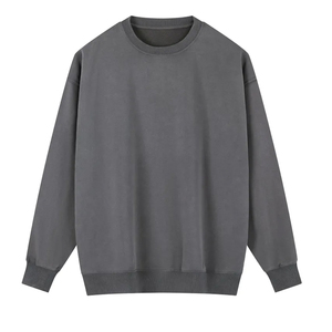 เสื้อสเวตเชิ้ตผ้าฟลีซคอตตอน 100% สำหรับฤดูหนาว ปรับแต่งได้ด้วยการพิมพ์ดิจิทัลและงานปัก  คอกลมลำลอง ใส่ได้ทั้งชายและหญิง - Product Image 5